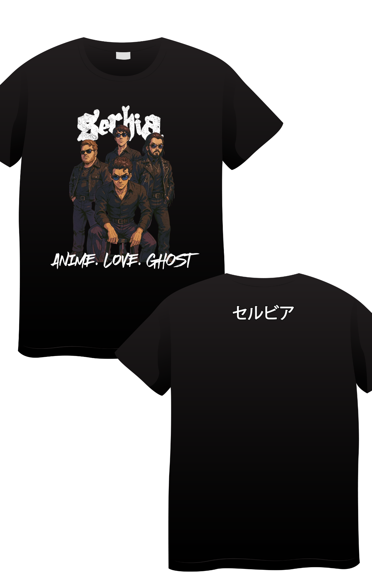 Integrantes caricatura Anime Love Ghost