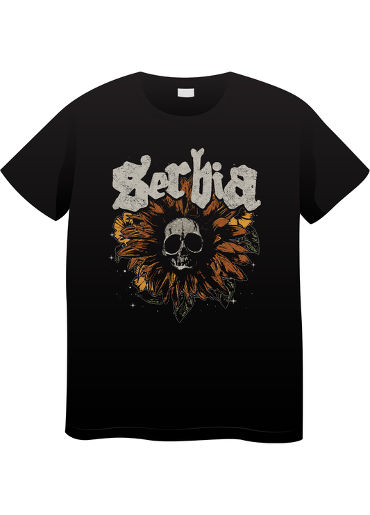 Playera calavera flor NUEVA
