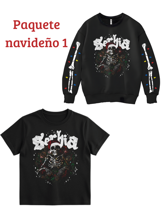 A) Paquete 1 - HOODIE & PLAYERA