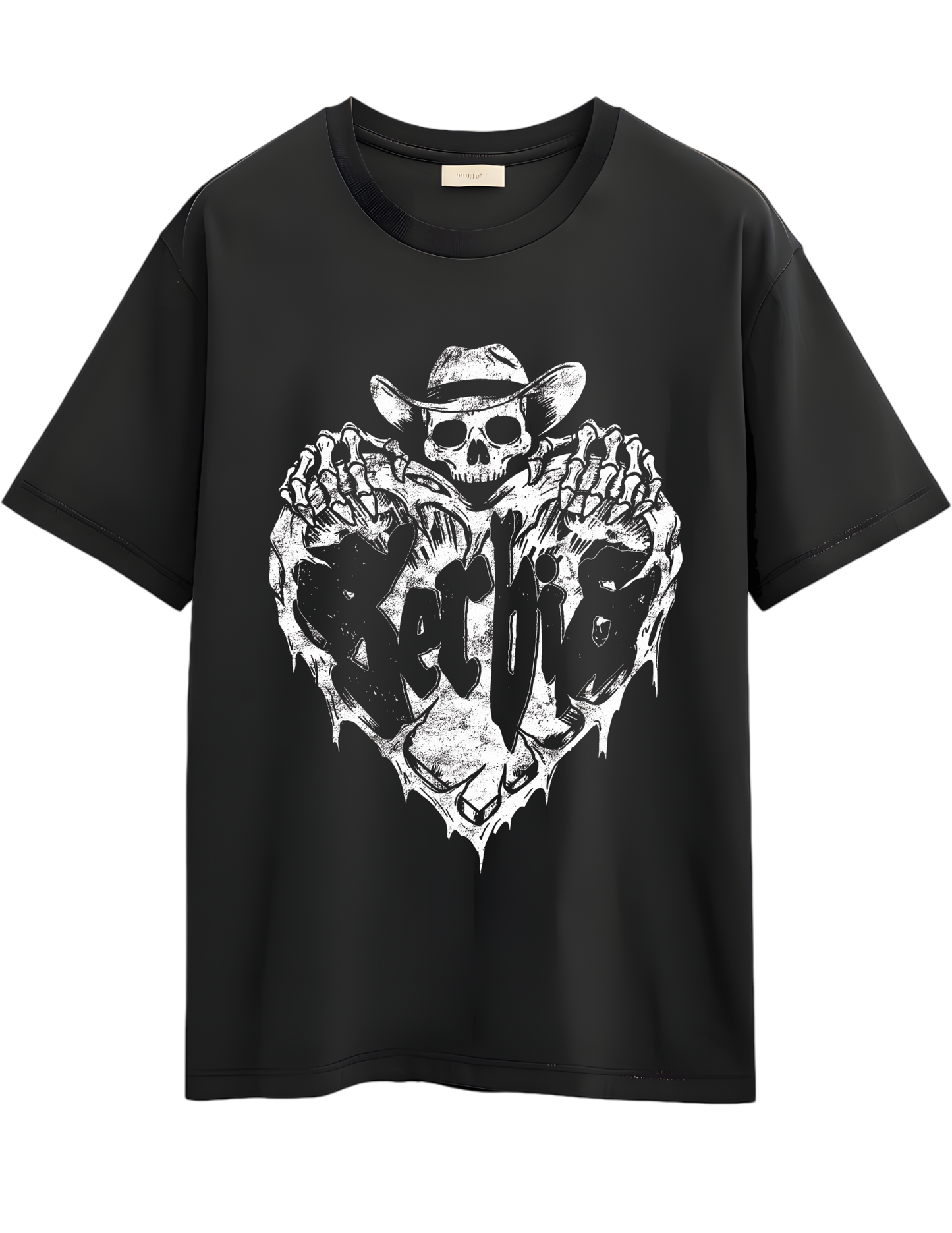 A) Playera calavera SERBIA