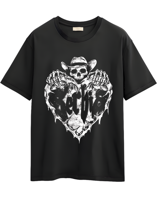 A) Playera calavera SERBIA